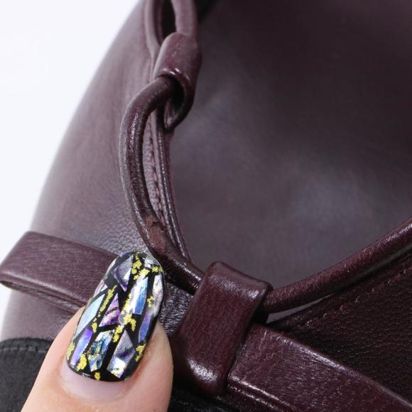 Slings 18A Burgundy Bow Satin Toecap Sling Back Classic Heels C299 - Picture 5 of 12